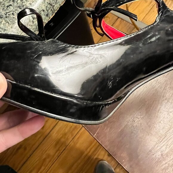 RUBIES Black Patent Leather Mary Jane Platforms - Picture 14 of 16